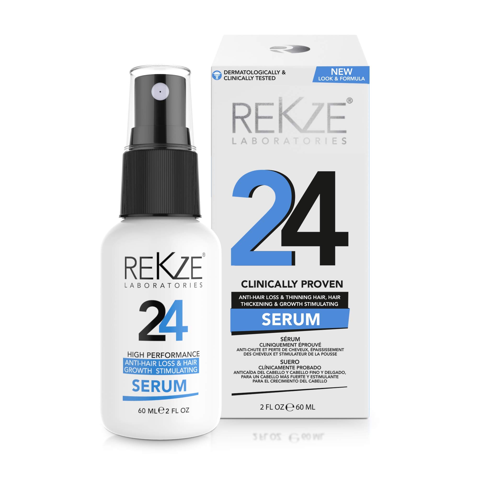 Amazon.com : REKZE 24 Serum for Hair Regrowth – Clinically Proven